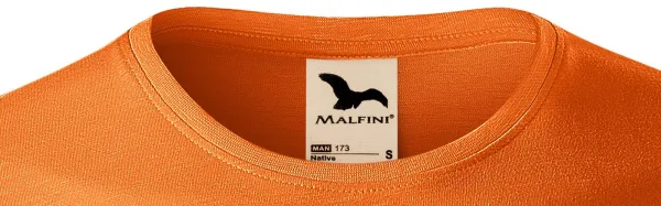 Pánske tričko, štruktúrovaná organická bavlna - Klasický okrúhly výstrih