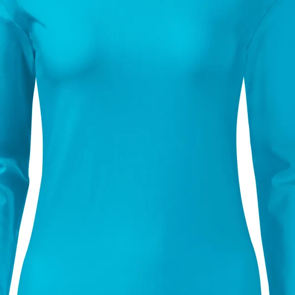 Dámske tričko priliehavé s dlhým rukávom - Jemne zúžený strih