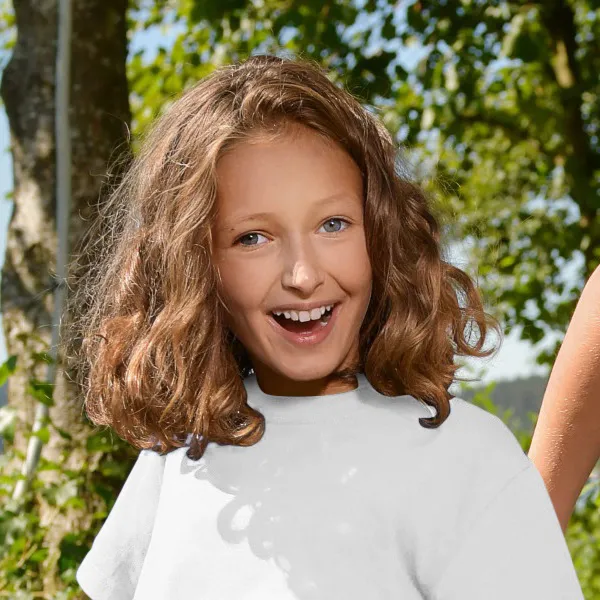 Detské tričko jednoduché - Klasický okrúhly výstrih