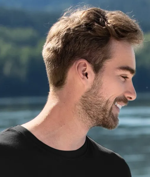 Pánske módne tričko - Klasický okrúhly výstrih