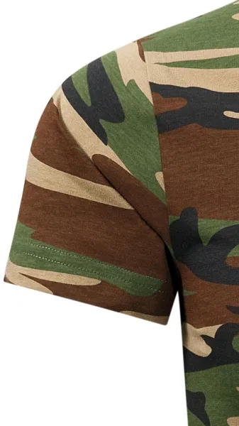 Tričko maskáčové - Klasické krátke rukávy