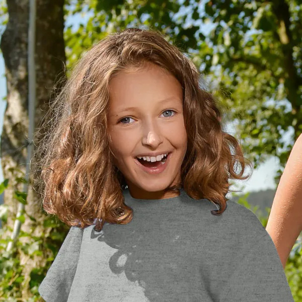 Detské tričko jednoduché - Klasický okrúhly výstrih