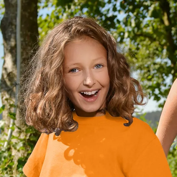 Detské tričko jednoduché - Klasický okrúhly výstrih