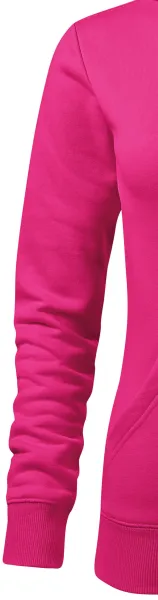 Dámska mikina bez zipsu s kapucňou - Klasické dlhé rukávy