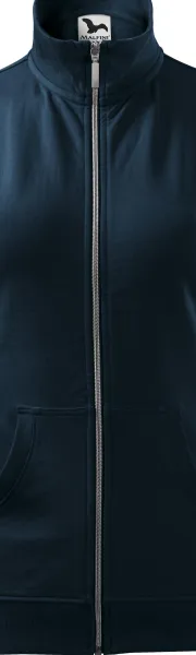 Dámska mikina bez kapucne - Kovový zips