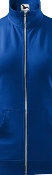 Dámska mikina bez kapucne - Kovový zips