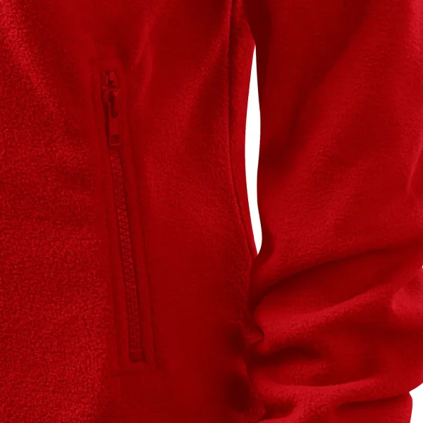 Dámska bunda fleecová - Praktické vrecká so zipsom