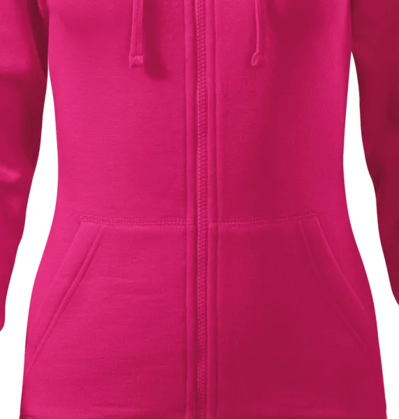 Dámska mikina s kapucňou - Zúžený strih s bočnými švami