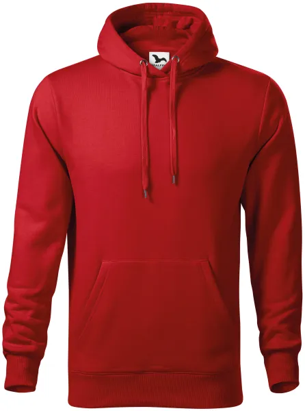 Pánska mikina bez zipsu s kapucňou - Voľný strih s bočnými švami