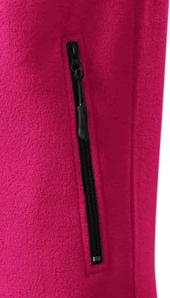 Fleecová vesta kontrastná - Praktické vrecká so zipsom