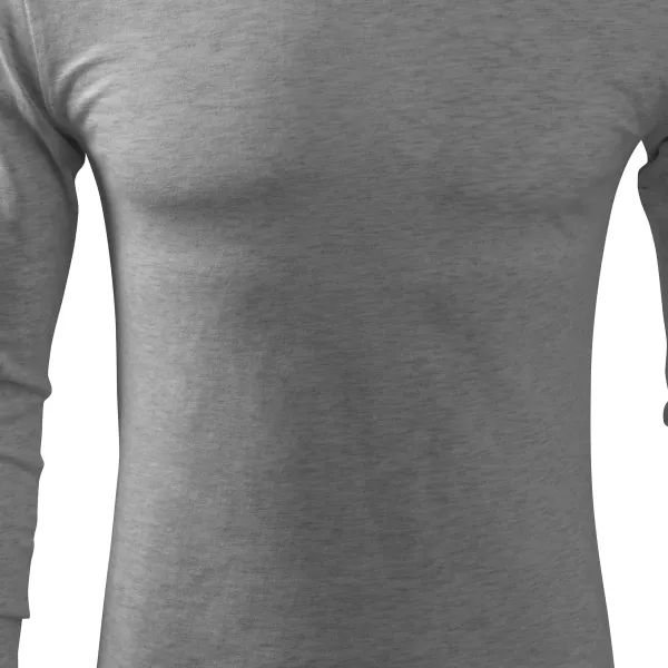 Pánske tričko s dlhým rukávom - Mierne priliehavý strih