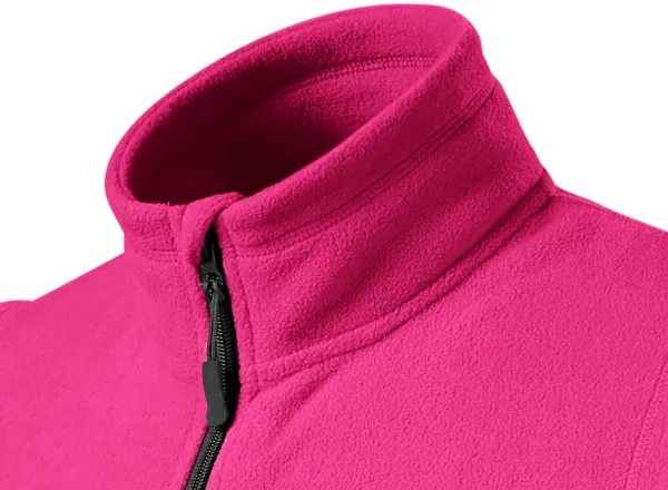 Fleecová vesta kontrastná - Zdvihnutý golier proti chladu na krku