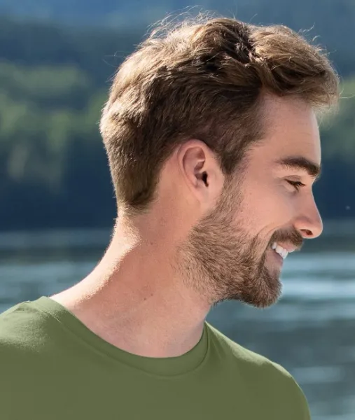 Pánske módne tričko - Klasický okrúhly výstrih