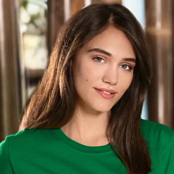 Dámske tričko klasické - Klasický okrúhly výstrih