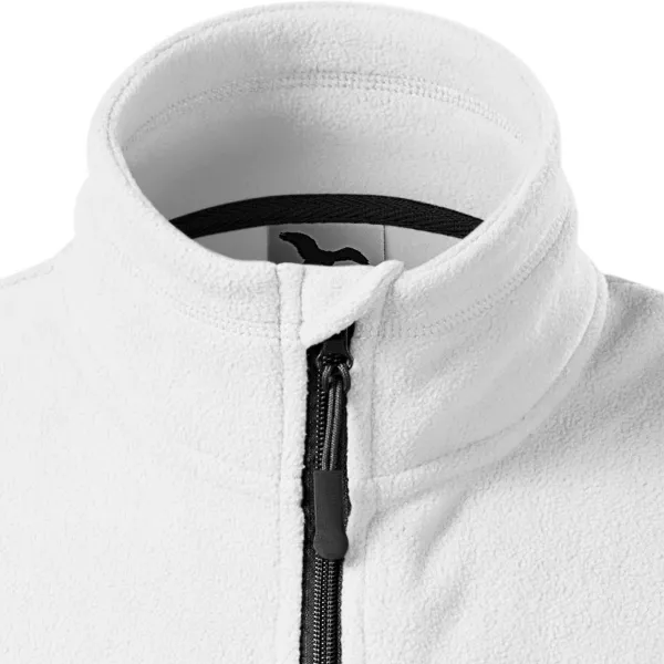 Fleecová vesta kontrastná - Zapínanie na zips až ku brade