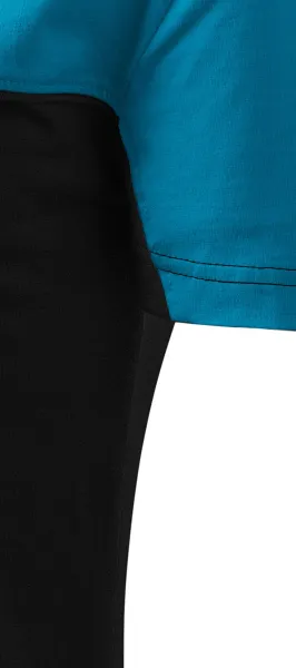 Tričko dvojfarebné - Strih s bočnými švami