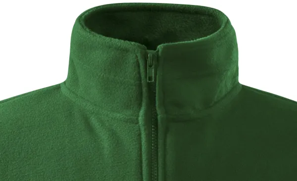 Pánska fleecová bunda - Zapínanie na zips až ku brade