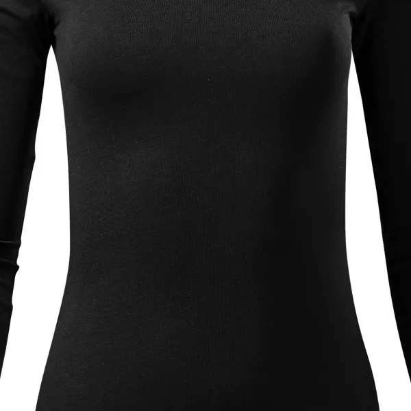 Dámske tričko s dlhými rukávmi - Mierne priliehavý strih