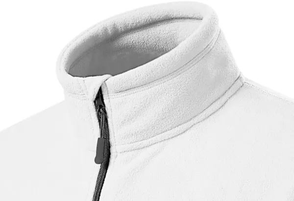 Pánska fleecová bunda kontrastná - Zdvihnutý golier proti chladu na krku