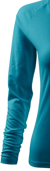 Dámske tričko zúžené, V-výstrih - Dlhé raglánové rukávy