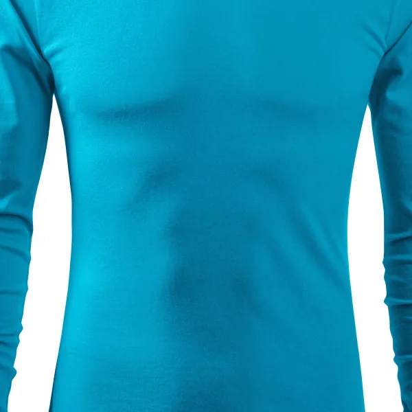 Pánske tričko s dlhým rukávom - Mierne priliehavý strih