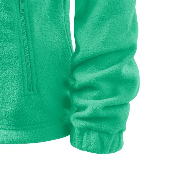 Dámska bunda fleecová - Praktické vrecká so zipsom