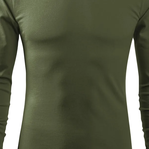 Pánske tričko s dlhým rukávom - Mierne priliehavý strih