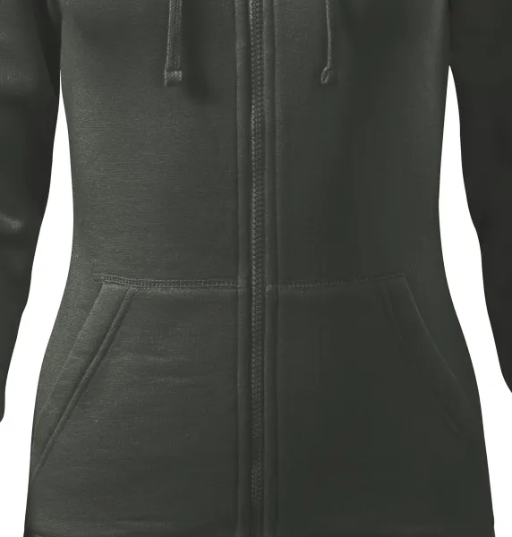 Dámska mikina s kapucňou - Zúžený strih s bočnými švami