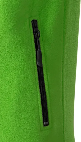 Fleecová vesta kontrastná - Praktické vrecká so zipsom