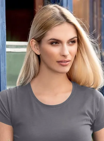 Dámske tričko s veľmi krátkym rukávom - Klasický okrúhly výstrih