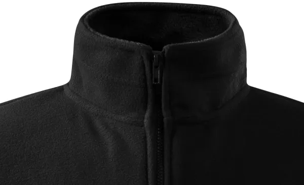 Pánska fleecová bunda - Zapínanie na zips až ku brade