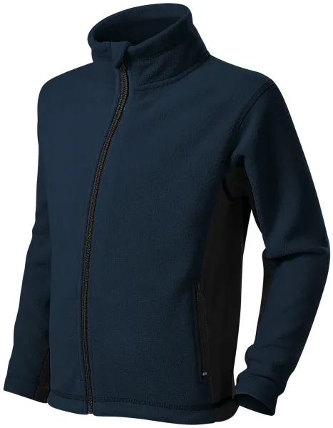 Detská fleecová bunda kontrastná - Detská fleecová bunda s kontrastnými prvkami