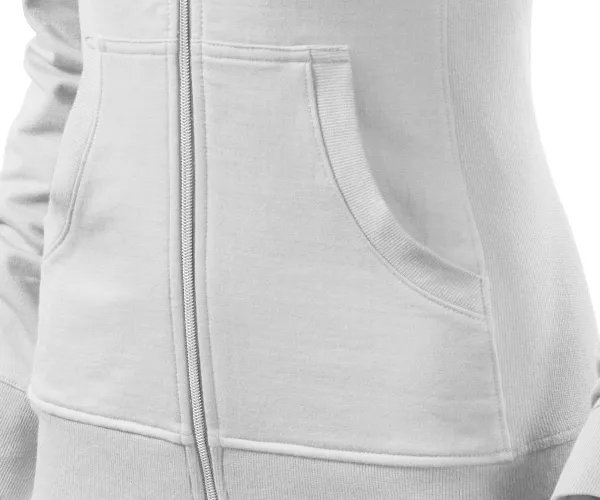 Dámska mikina bez kapucne - Vrecká v štýle klokanky