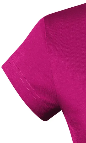 Dámske tričko s V-výstrihom zúžené - Veľmi krátke rukávy