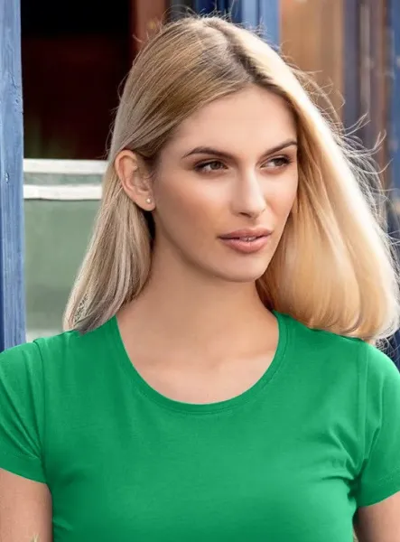 Dámske tričko s veľmi krátkym rukávom - Klasický okrúhly výstrih