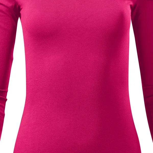 Dámske tričko s dlhými rukávmi - Mierne priliehavý strih