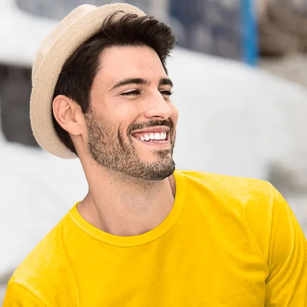 Pánske tričko s dlhým rukávom - Klasický okrúhly výstrih