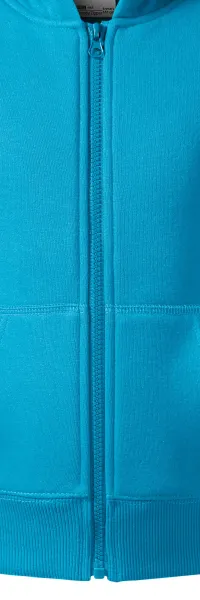 Detská mikina s kapucňou - Zips vo farbe mikiny