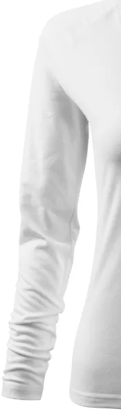 Dámske tričko zúžené, V-výstrih - Dlhé raglánové rukávy