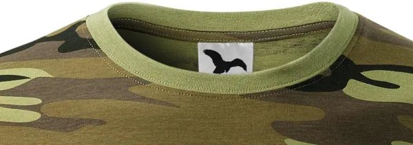 Tričko maskáčové - Klasický okrúhly výstrih