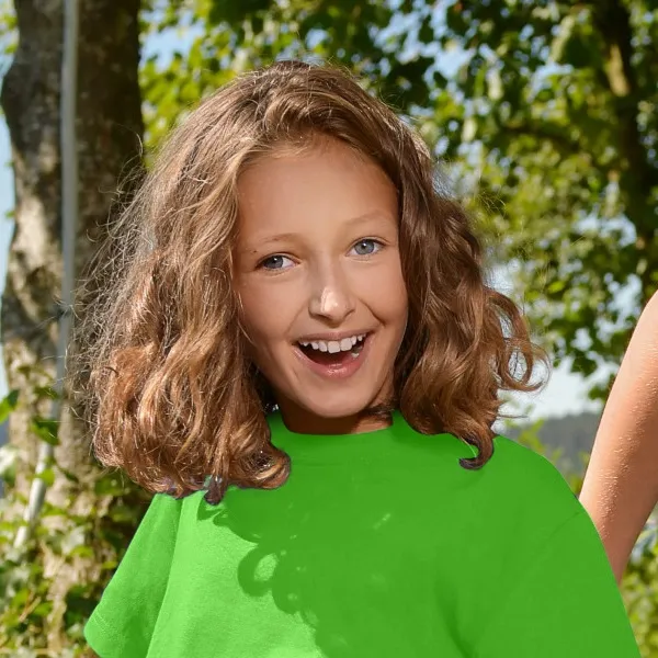 Detské tričko jednoduché - Klasický okrúhly výstrih