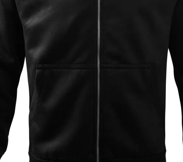 Pánska mikina jednoduchá bez kapucne - Voľný strih s bočnými švami