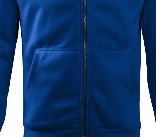 Pánska mikina jednoduchá bez kapucne - Voľný strih s bočnými švami