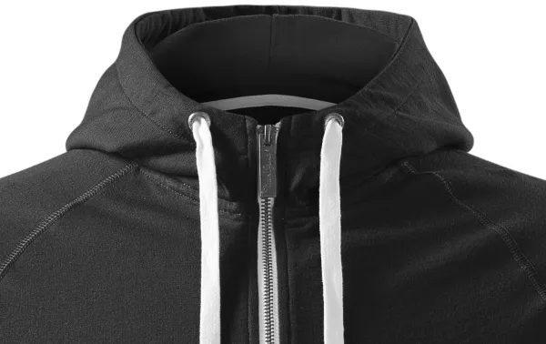 Pánska mikina kontrastná, s kapucňou - Kapucňa so šnúrkami na stiahnutie