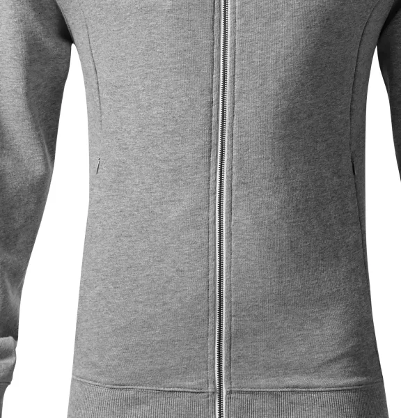 Pánska mikina so skrytými vreckami - Voľný strih s bočnými švami