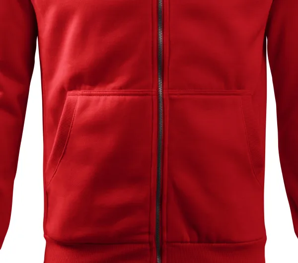 Pánska mikina jednoduchá bez kapucne - Voľný strih s bočnými švami