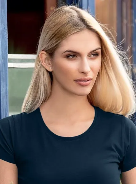 Dámske tričko s veľmi krátkym rukávom - Klasický okrúhly výstrih