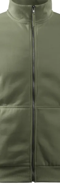 Pánska mikina jednoduchá bez kapucne - Kovový zips