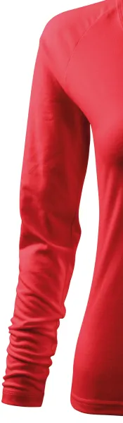 Dámske tričko zúžené, V-výstrih - Dlhé raglánové rukávy