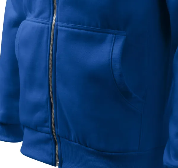 Pánska mikina jednoduchá bez kapucne - Vrecká v štýle klokanky